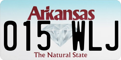 AR license plate 015WLJ