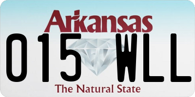 AR license plate 015WLL