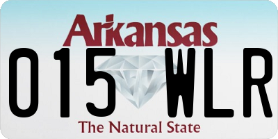 AR license plate 015WLR