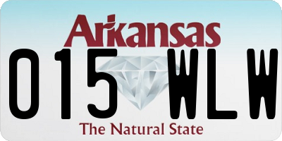 AR license plate 015WLW
