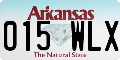 AR license plate 015WLX