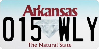 AR license plate 015WLY