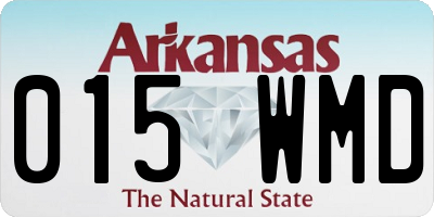 AR license plate 015WMD