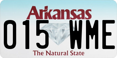 AR license plate 015WME