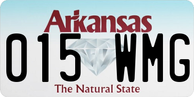 AR license plate 015WMG
