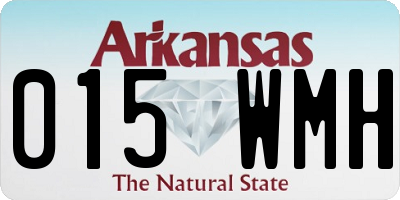 AR license plate 015WMH