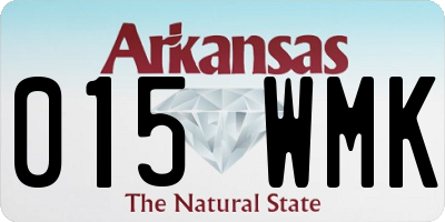 AR license plate 015WMK