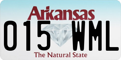 AR license plate 015WML