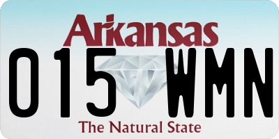 AR license plate 015WMN