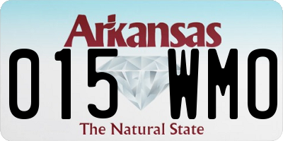AR license plate 015WMO