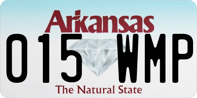 AR license plate 015WMP