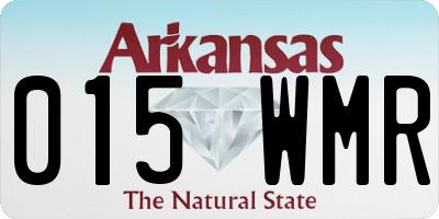 AR license plate 015WMR