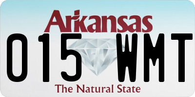 AR license plate 015WMT