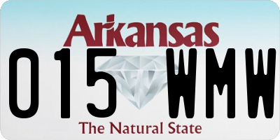 AR license plate 015WMW