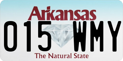 AR license plate 015WMY