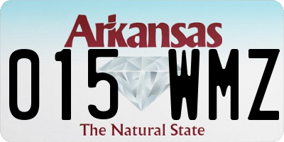 AR license plate 015WMZ