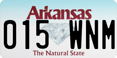AR license plate 015WNM