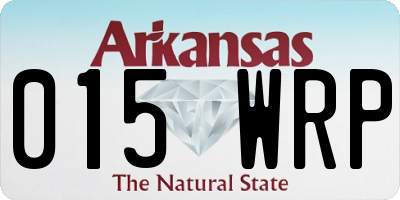 AR license plate 015WRP
