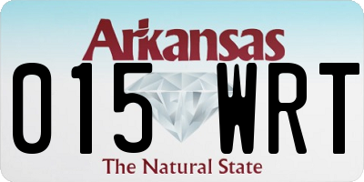 AR license plate 015WRT