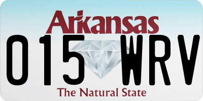 AR license plate 015WRV