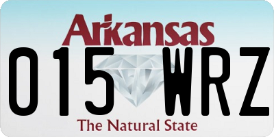 AR license plate 015WRZ