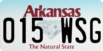 AR license plate 015WSG
