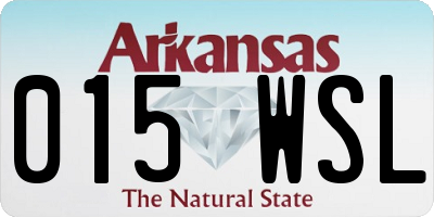 AR license plate 015WSL