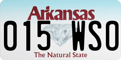 AR license plate 015WSO