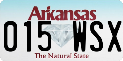 AR license plate 015WSX