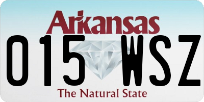 AR license plate 015WSZ