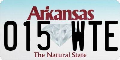 AR license plate 015WTE