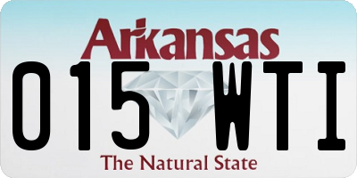 AR license plate 015WTI