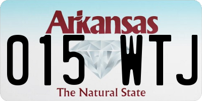 AR license plate 015WTJ