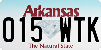 AR license plate 015WTK