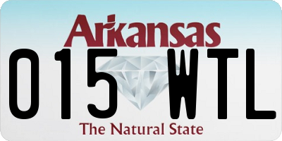 AR license plate 015WTL