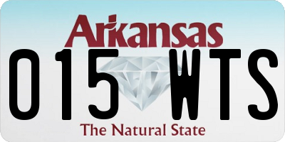 AR license plate 015WTS