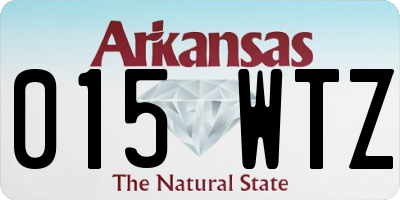 AR license plate 015WTZ