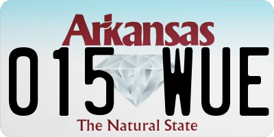 AR license plate 015WUE