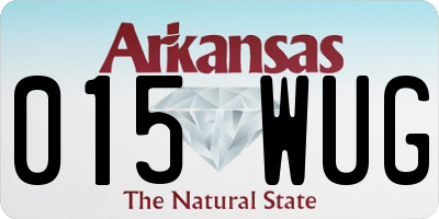 AR license plate 015WUG