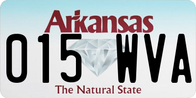 AR license plate 015WVA