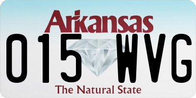 AR license plate 015WVG