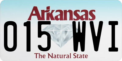 AR license plate 015WVI