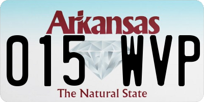 AR license plate 015WVP