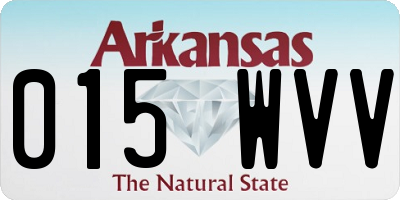 AR license plate 015WVV