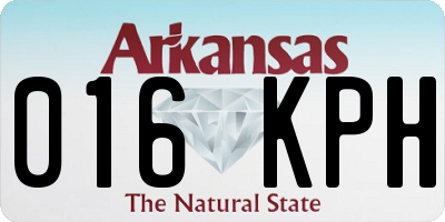 AR license plate 016KPH