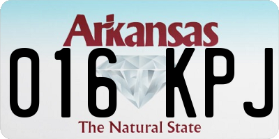 AR license plate 016KPJ