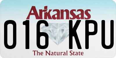 AR license plate 016KPU