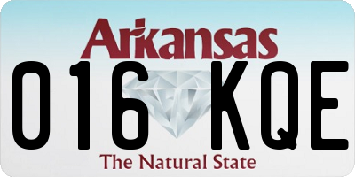 AR license plate 016KQE