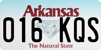 AR license plate 016KQS
