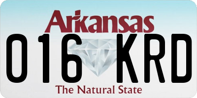 AR license plate 016KRD